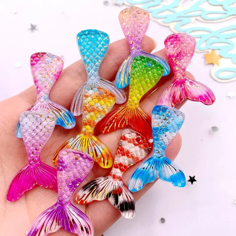 Paradise Jewelry & Watches Llc Miami Photos - 10 個グリッターカラフルな樹脂マーメイドテールフラットバックラインストーン置物 DIY 1 穴装飾アートスクラップブックジュエリーアクセサリークラフト