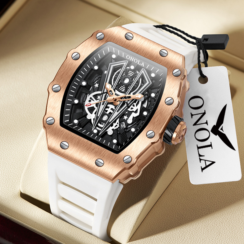 Jewelry Inspired Watches - ONOLA 3826ブランド スポーツラグジュアリー トノー型腕時計 メンズ アウトドア