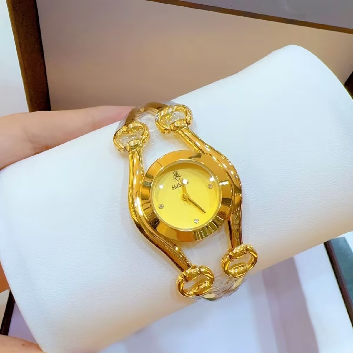 Jewelry With Watches - 新しいフランスドバイ 24 K ゴールドメッキ腕時計ウェディングパーティージュエリーギフト恋人のための YY10748