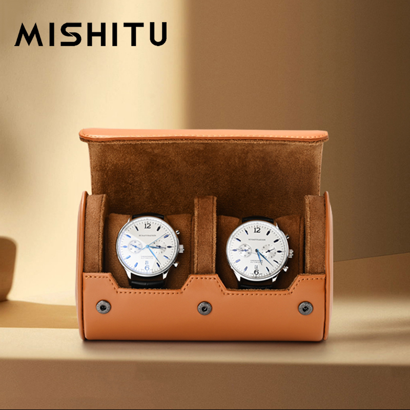 Jewelry Organizer Watches - MISHITU 1/2/3 スロット時計収納ロールトラベルバッグポータブルヴィンテージレザー時計ディスプレイボックス収納袋時計オーガナイザー男性ギフト