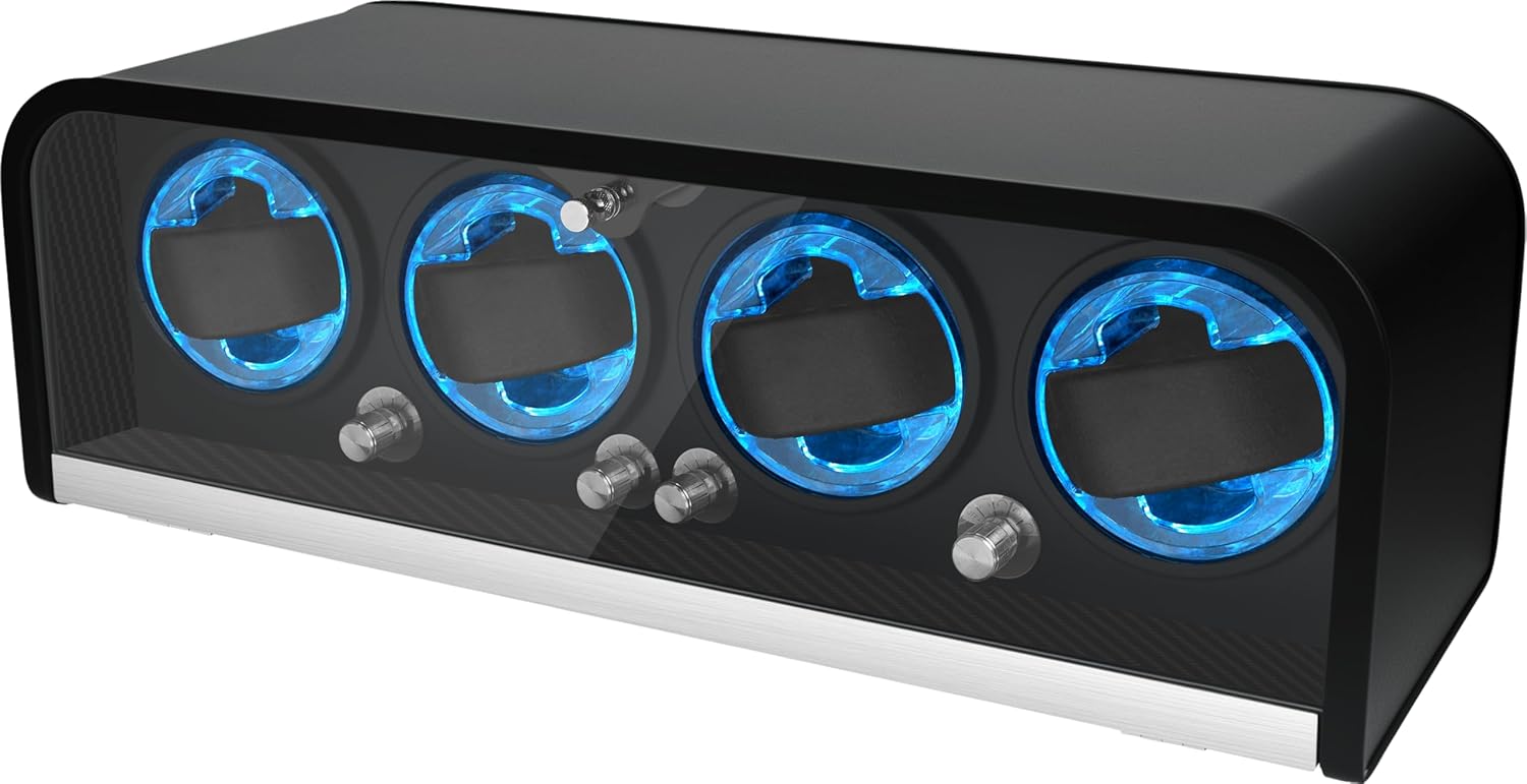 Automatic Watch Winder - 自動巻き時計用ウォッチワインダー、ロレックス用ウォッチワインダー1/2/4/8スロット、ワインダーボックスは超静音モーターを使用、工場直販