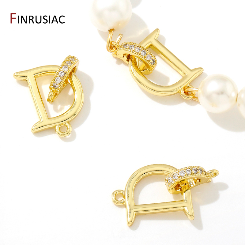 Charm Bracelet Beads - ブレスレットロック用18K金メッキ真鍮ファスナー、クラスプアクセサリー、DIY裁縫ビーズ、ジュエリー作り