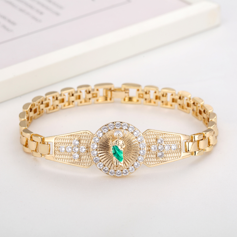 Paradise Jewelry & Watches Llc Miami Photos - 男性と女性のための父の日ギフトのためのパラダイスジュエリー、judasの日のギフト、新しい人気のジルコンのブレスレット、高品質、l3001