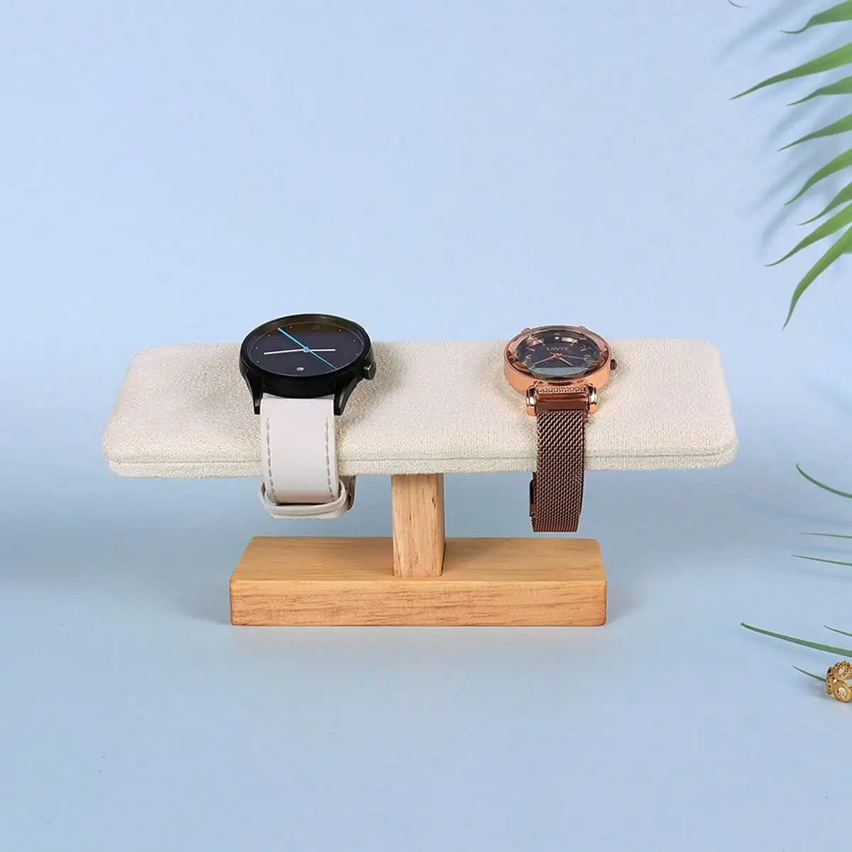Jewelry Organizer Watches - ジュエリーウォッチオーガナイザースタンド - スタイリッシュなダブルウォッチの保管と装飾機能