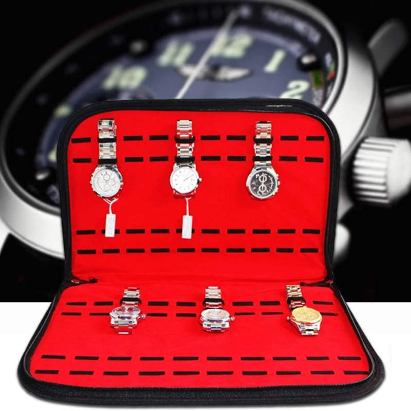 Jewelry Organizer Watches - 20 スロット時計収納バッグ便利な旅行用時計ポーチメンズ時計ボックス時計ジュエリーオーガナイザー時計ストラップバッグジュエリー時計