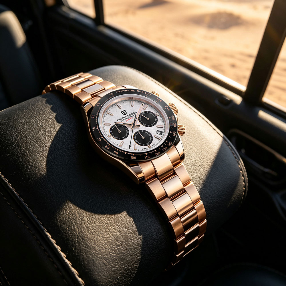 Jewelry Inspired Watches - トップブランドパガーニデザイン高級メンズ腕時計多機能クロノグラフ VK63 クォーツ時計防水カレンダー発光ギフト時計