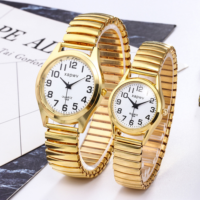 Jewelry Watches For Women - Mayzhisu-レトロな女性用クォーツ時計、スチールエラスティックストラップ、ヴィンテージブレスレット、ビジネス腕時計、時計ギフト