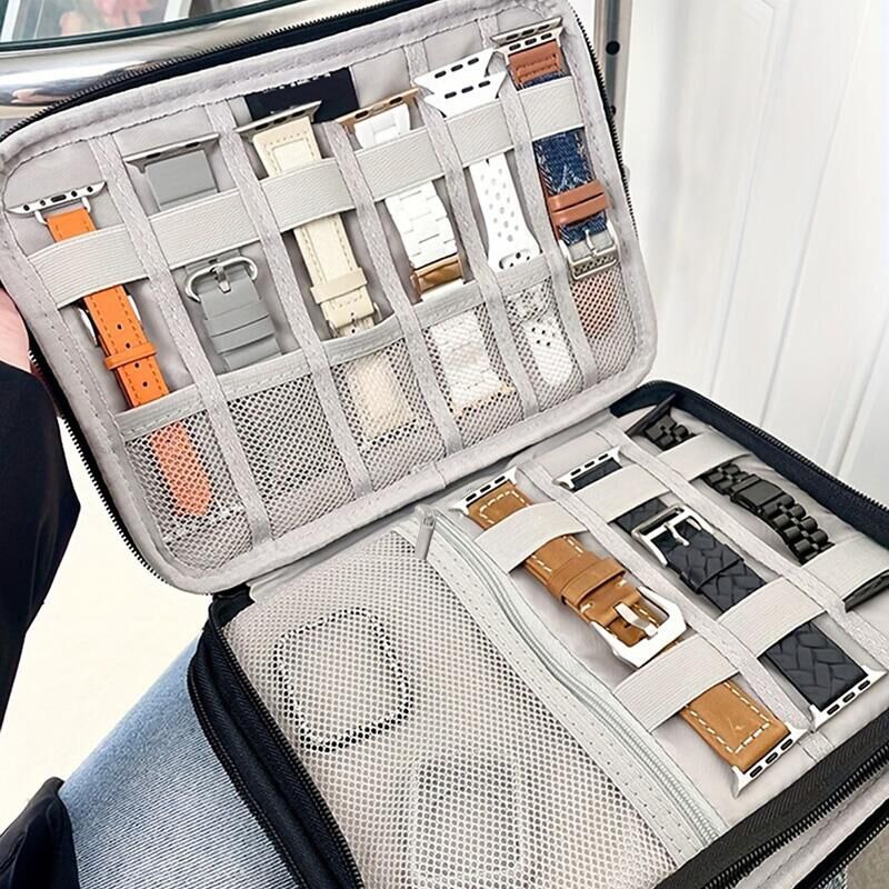 Jewelry Organizer Watches - 時計バンドバッグ Apple Watch ストラップボックスケース旅行スマートウォッチリストストラップ収納バッグボックス時計/ジュエリーオーガナイザーホルダー