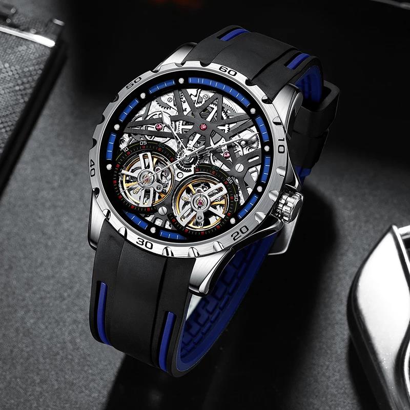 マーク付きホエール-メンズ防水時計、全自動機械式時計、ダブル - Automatic Watch Winder のレビューと価格