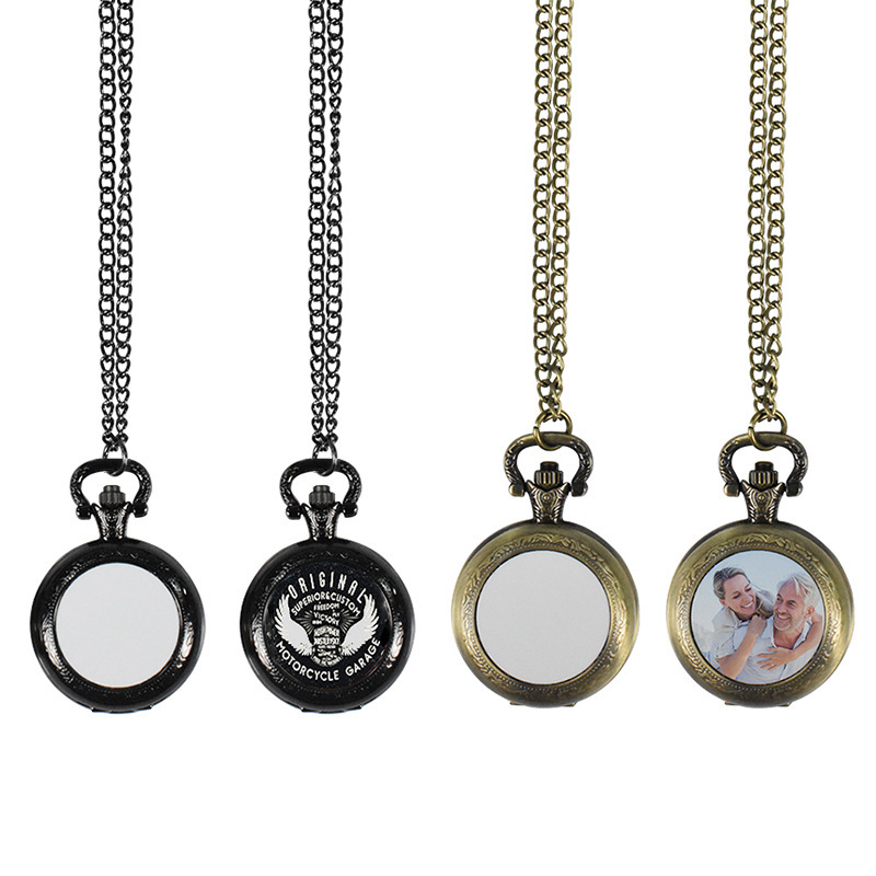 カスタムヴィンテージメタル懐中時計ペンダントネックレス クラ - Jewelry With Watches のレビューと価格
