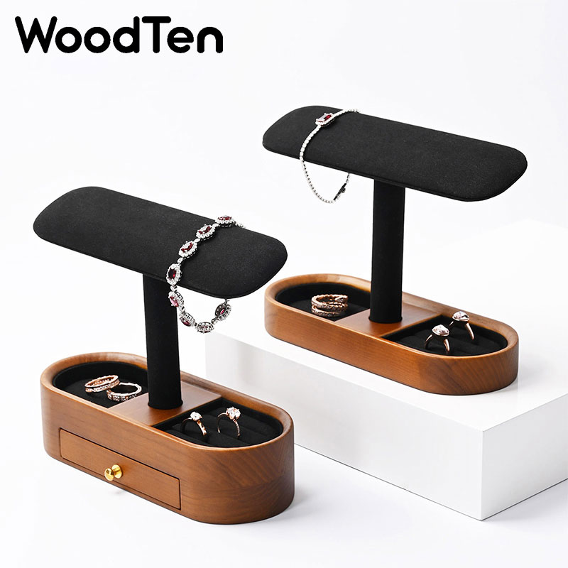 木製腕時計ディスプレイスタンド（引き出し付き）、木製腕時計収 - Jewelry Organizer Watches のレビューと価格