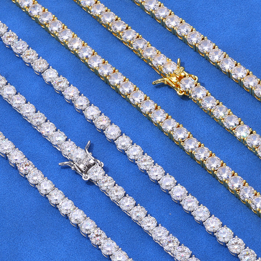 ニューヨークファッション 3/4/5/6mm テニスチェーン - Tennis Bracelet Cubic のレビューと価格
