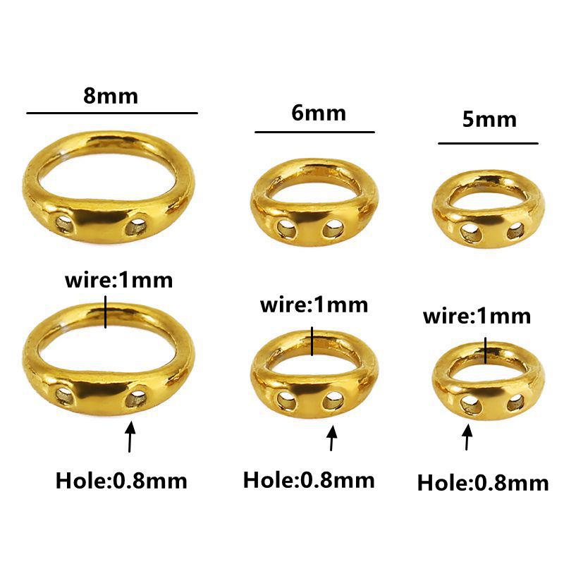 30個入り 5/6/8mm ステンレス製ビーズ用アクセサリー - Charm Bracelet Beads のレビューと価格
