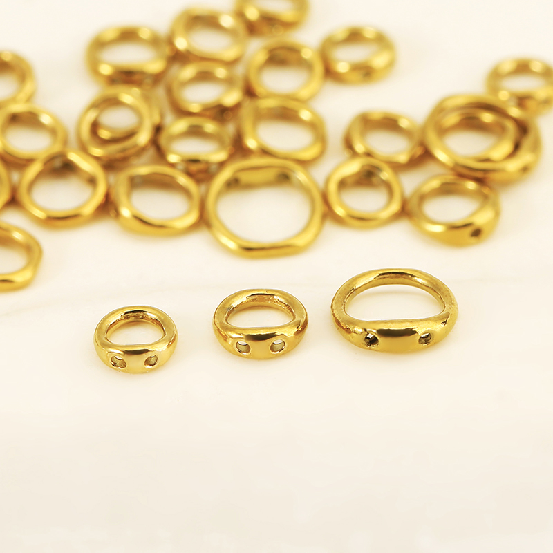 30個入り 5/6/8mm ステンレス製ビーズ用アクセサリー - Charm Bracelet Beads のレビューと価格