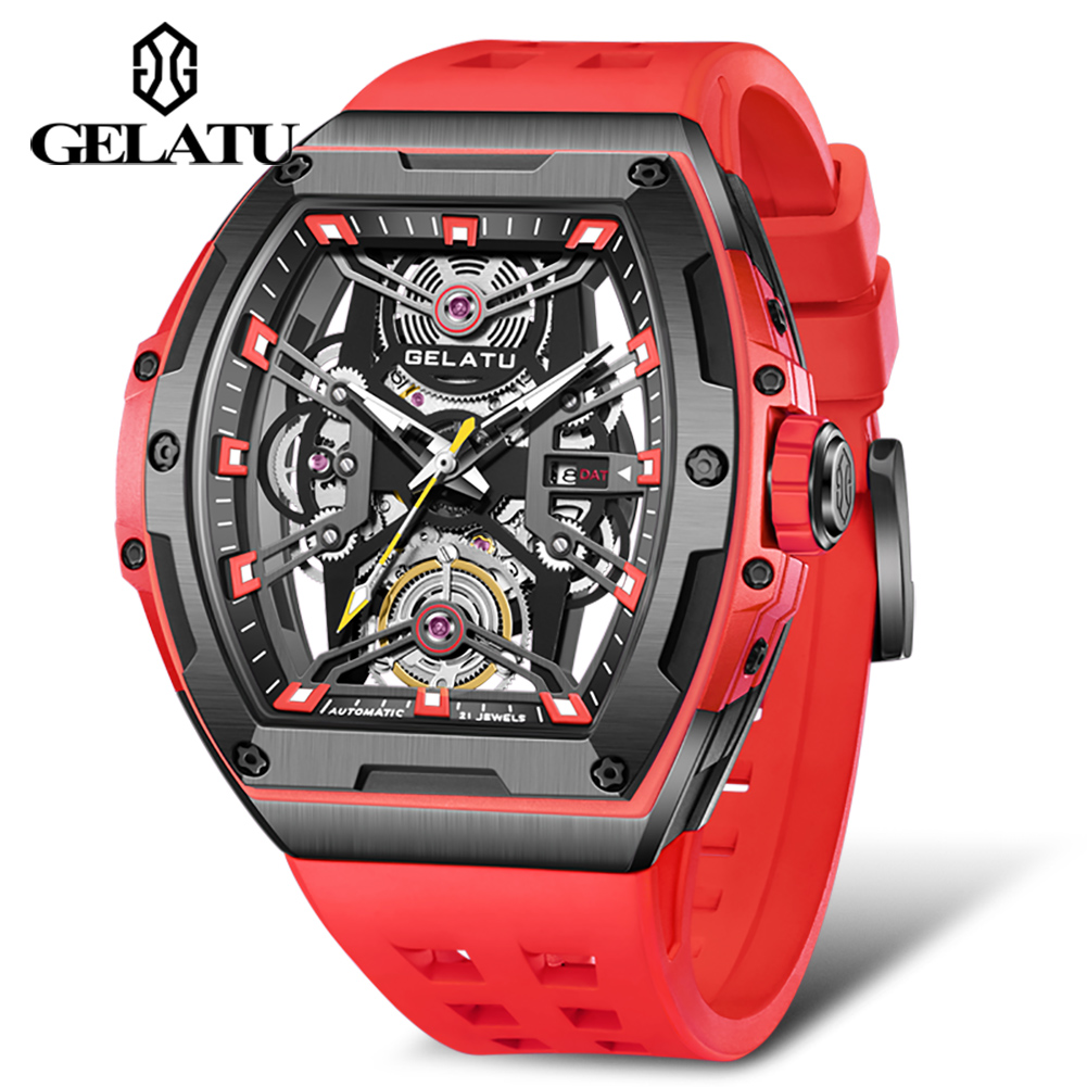 GELATU 6012 メンズ腕時計 ホローアウト 自動巻き - Automatic Watch Winder のレビューと価格