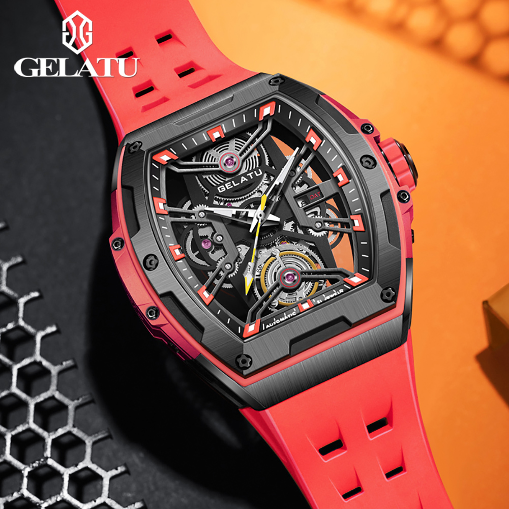 GELATU 6012 メンズ腕時計 ホローアウト 自動巻き - Automatic Watch Winder のレビューと価格