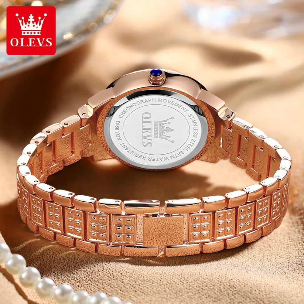 Olevs-レディースウォッチ,ラグジュアリークォーツ,エレ - Jewelry Watches For Women のレビューと価格