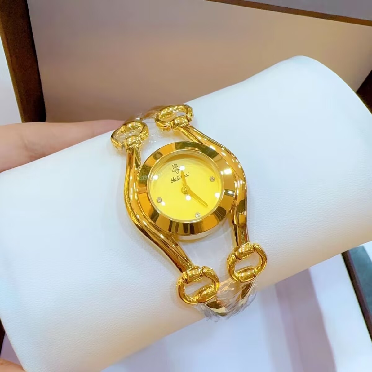 新しいフランスドバイ 24 K ゴールドメッキ腕時計ウェディ - Jewelry With Watches のレビューと価格
