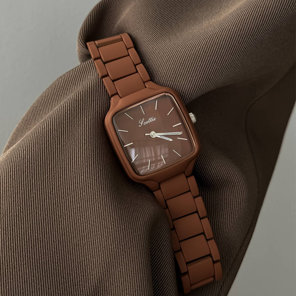 ファッション性の高いミニマルな高級感漂うスクエアカラーブロッ - Jewelry Watches For Women のレビューと価格
