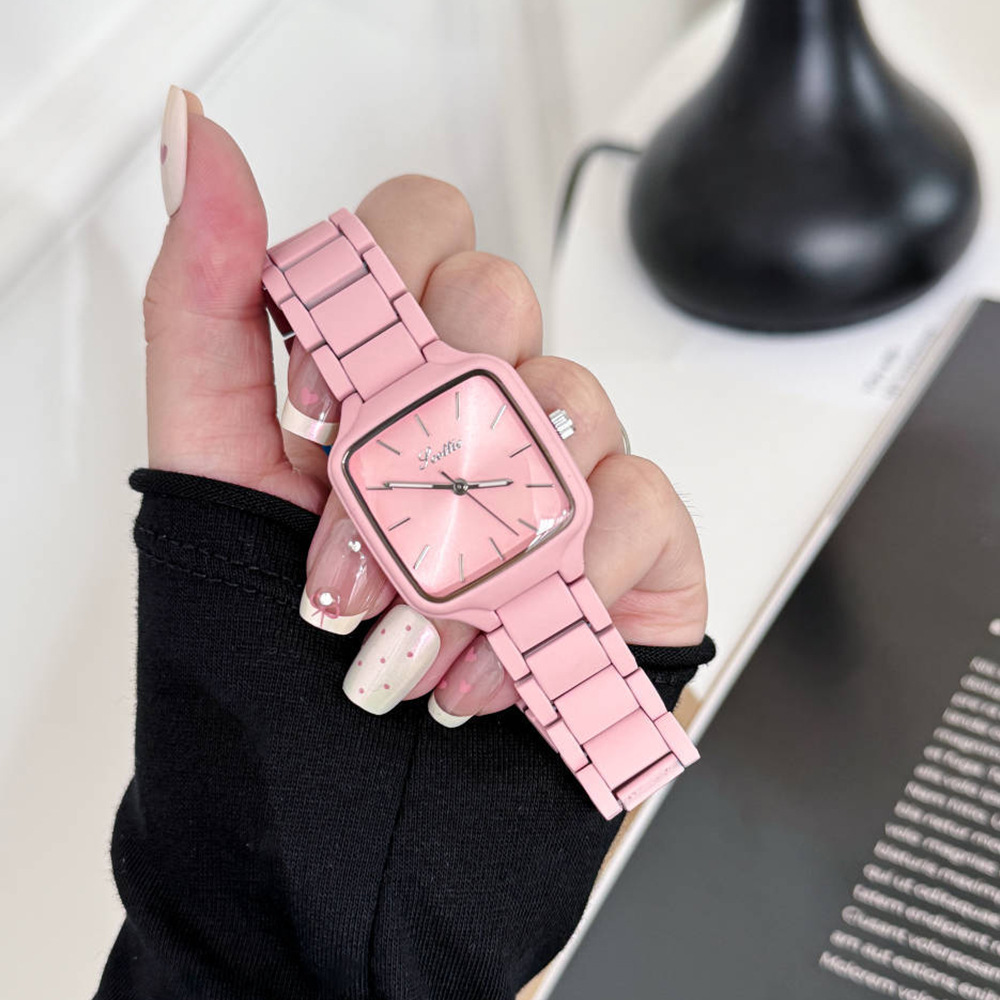 ファッション性の高いミニマルな高級感漂うスクエアカラーブロッ - Jewelry Watches For Women のレビューと価格