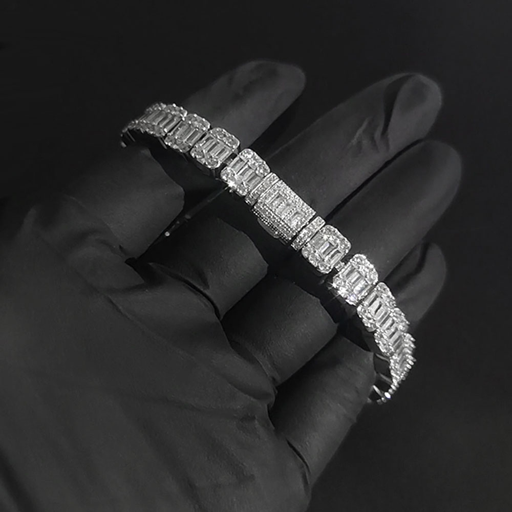 ニューヨーク8mmクラスターテニスブレスレット、ヒップホップ - Tennis Bracelet Cubic のレビューと価格