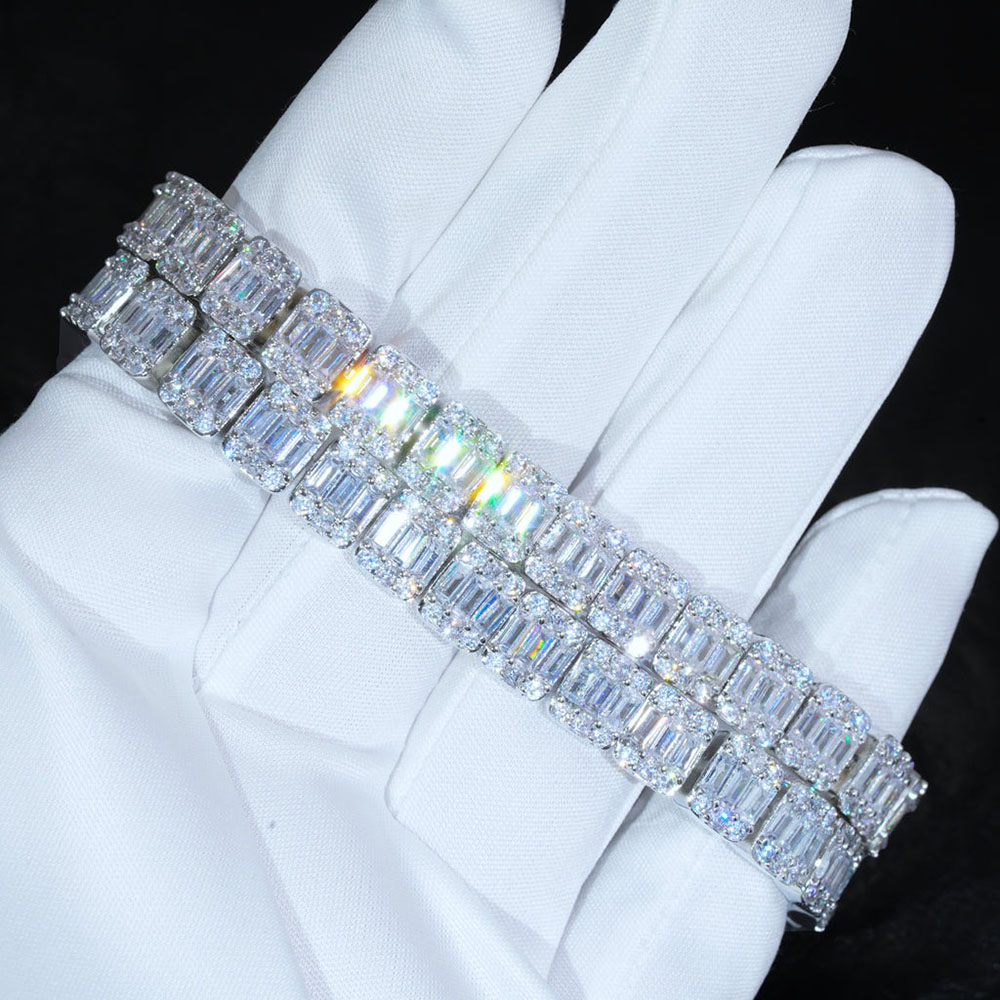 ニューヨーク8mmクラスターテニスブレスレット、ヒップホップ - Tennis Bracelet Cubic のレビューと価格