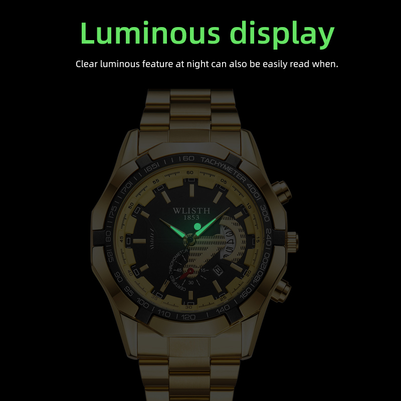 高級ブランドマンウォッチ防水発光日付スポーツマン腕時計ステン - Jewelry Inspired Watches のレビューと価格