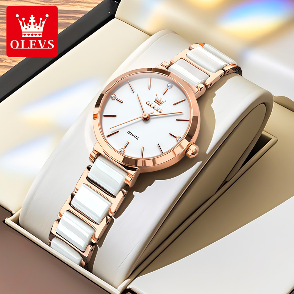 OLEVSレディース腕時計5877高級エレガントクォーツ腕時 - Jewelry Watches For Women のレビューと価格