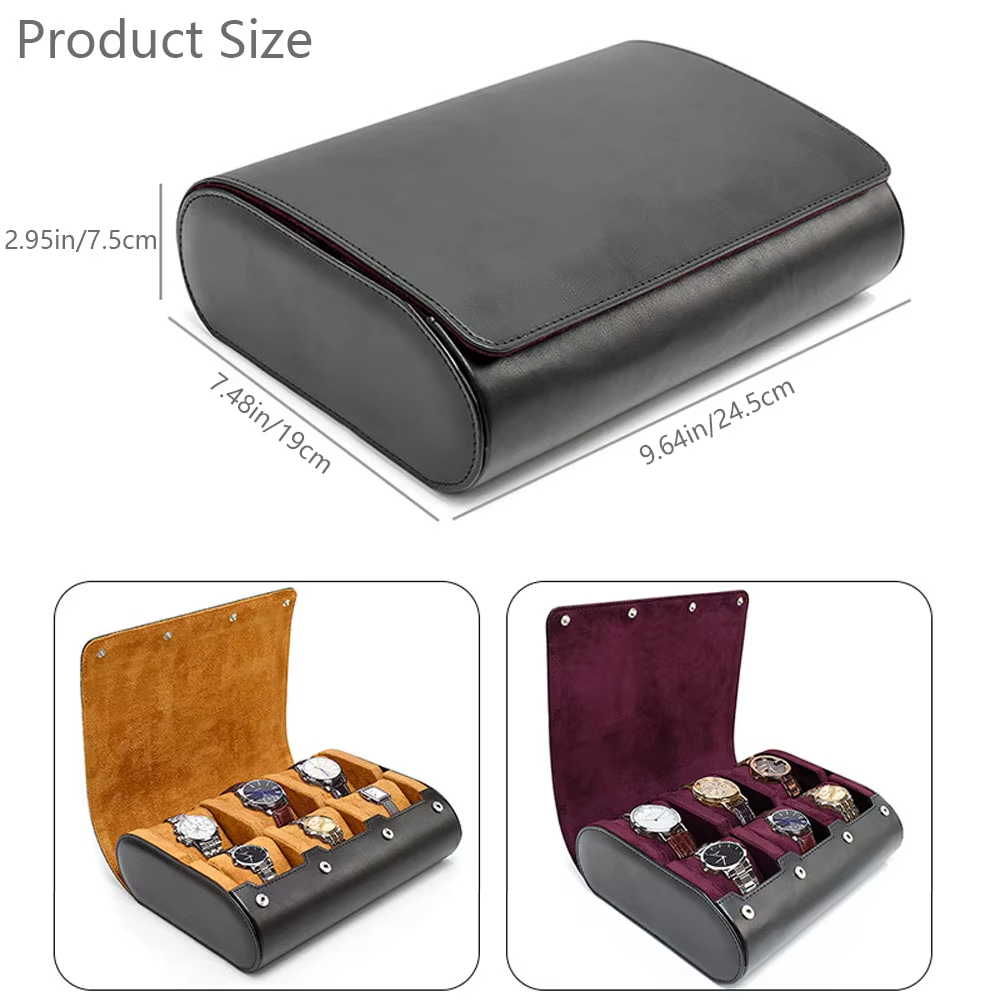 メンズ・レディース用腕時計トラベルケース 6スロット腕時計ボ - Jewelry Organizer Watches のレビューと価格