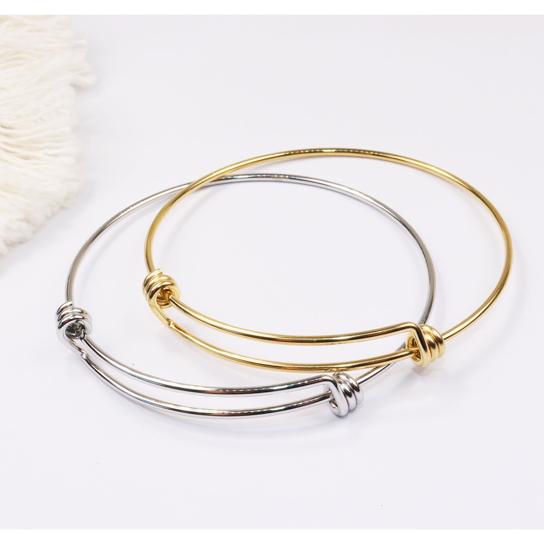 3 個ステンレス鋼調節可能なブレスレット色褪せない真空メッキ - Fine Jewelry & Watches Photos のレビューと価格