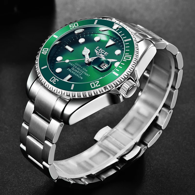 Lige-男性用時計,ファッションブランド,高級,防水,30 - Jewelry Inspired Watches のレビューと価格