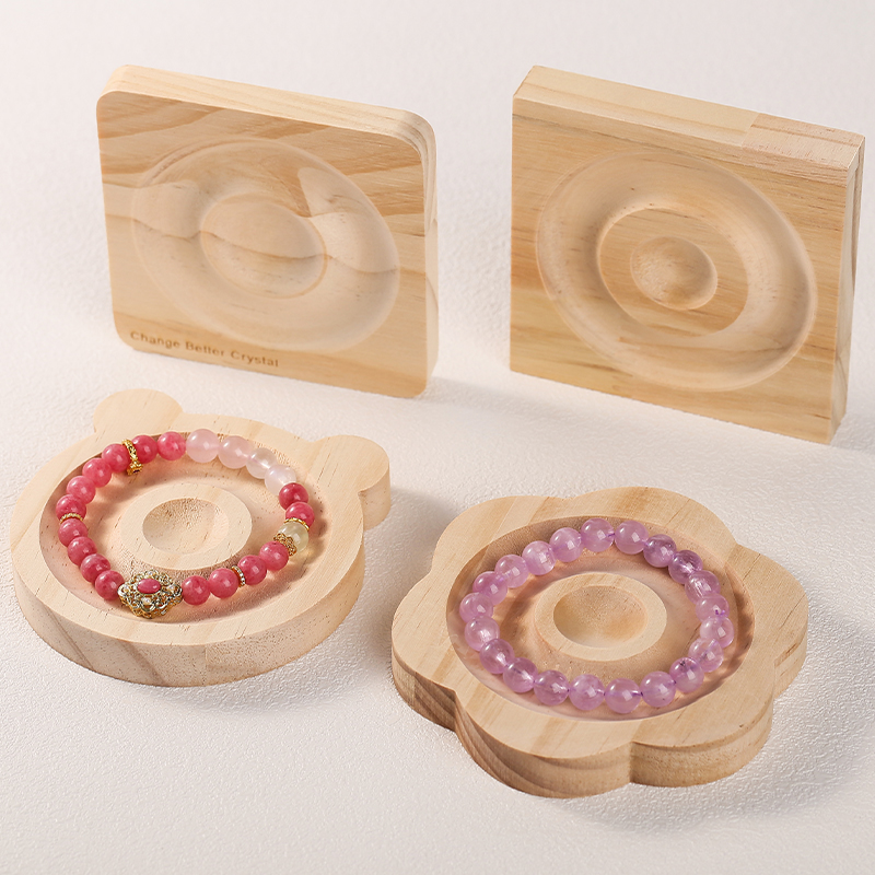 1Pc DIY 天然木製ビーズデザインボードジュエリー作成に - Fine Jewelry & Watches Photos のレビューと価格