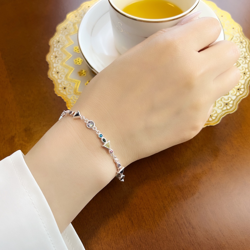 パラダイスジャーニーブレスレット新カラフルなリンクチェーン  - Paradise Jewelry & Watches Llc Miami Photos のレビューと価格