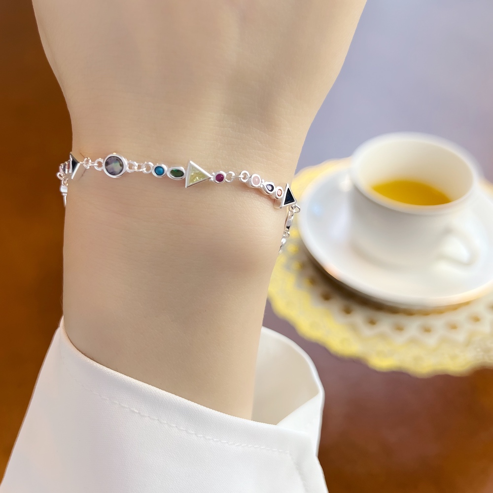 パラダイスジャーニーブレスレット新カラフルなリンクチェーン  - Paradise Jewelry & Watches Llc Miami Photos のレビューと価格