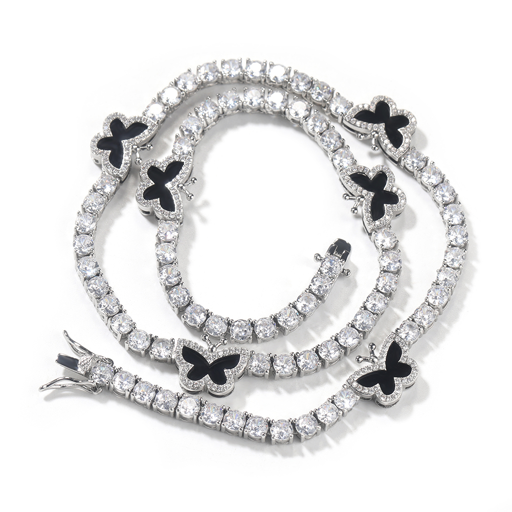 きらびやかなキング-女性と男性のためのブラッククローバーハー - Tennis Bracelet Cubic のレビューと価格