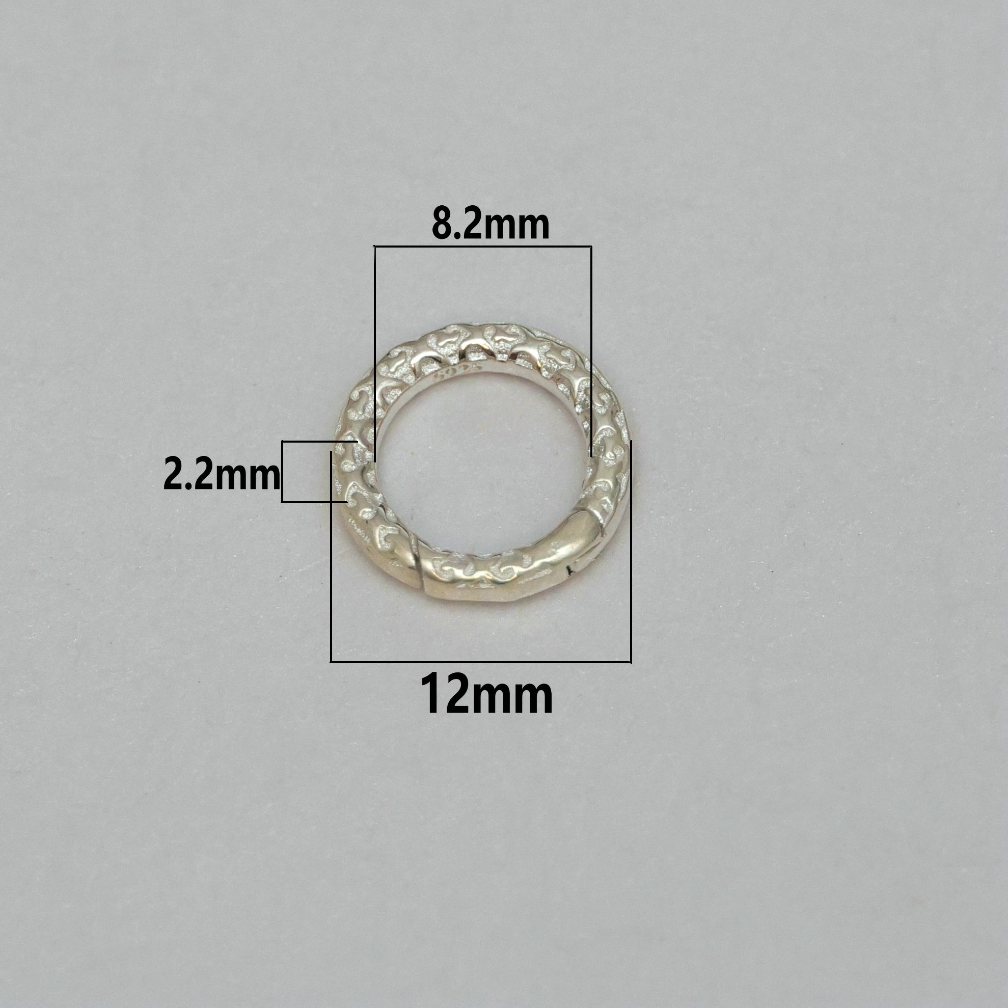 1PC 925 スターリングシルバーラウンドスプリングクラス - Fine Jewelry & Watches Photos のレビューと価格