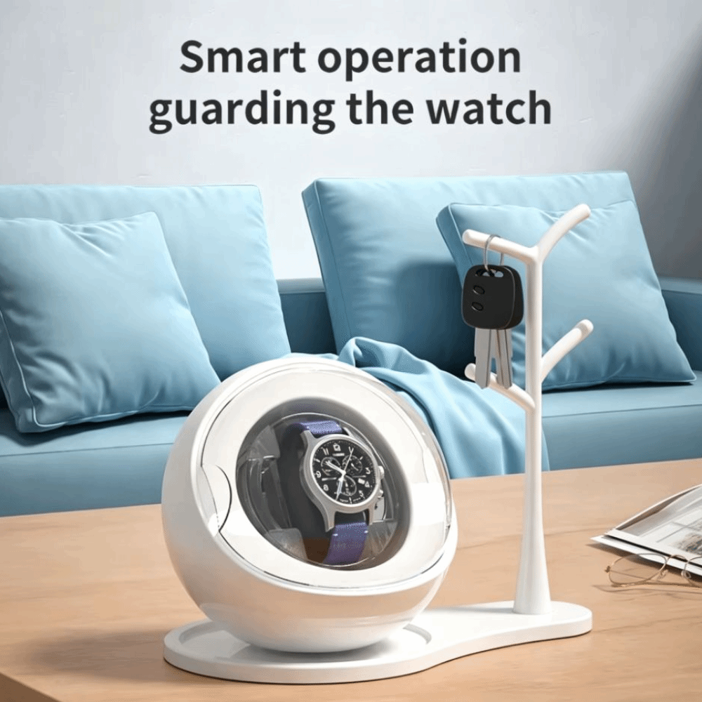 充電と接続の両方に使えるウォッチワインダー 5色変化するアン - Automatic Watch Winder のレビューと価格