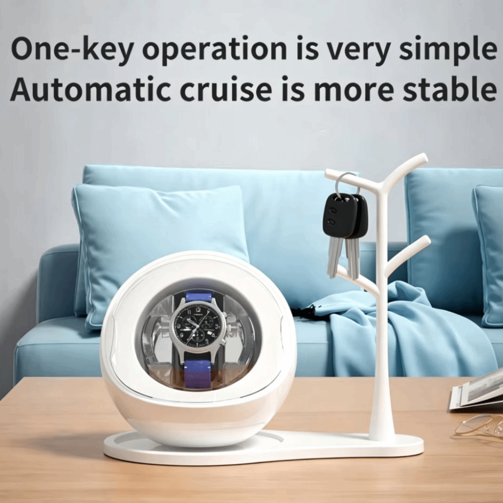 充電と接続の両方に使えるウォッチワインダー 5色変化するアン - Automatic Watch Winder のレビューと価格