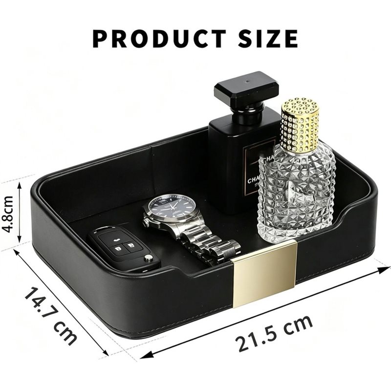 ABMH-PU レザーキーボックス、キートレイ、玄関収納トレ - Jewelry And Watches Stores のレビューと価格