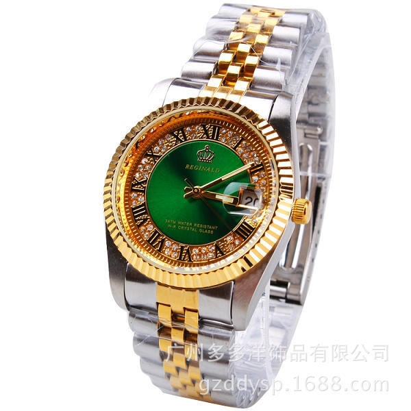 2016高級香港レジナルドブランド腕時計ゴールデンブルークォ - Jewelry Inspired Watches のレビューと価格