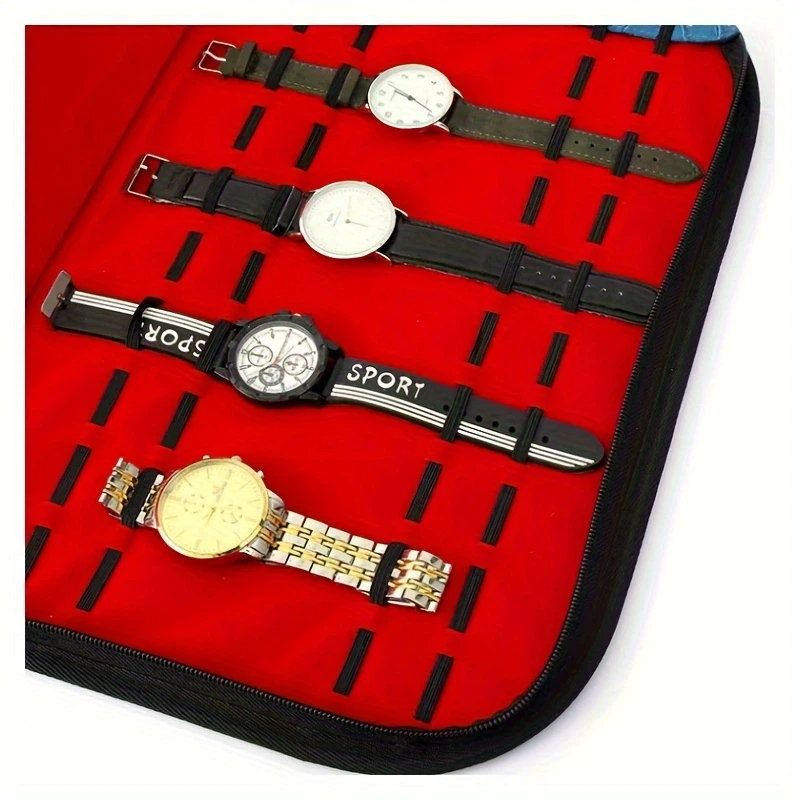 20 スロット時計収納バッグ便利な旅行用時計ポーチメンズ時計 - Jewelry Organizer Watches のレビューと価格