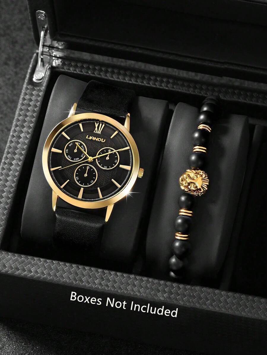 LIANDU LIANDU 1セット メンズファッションカジ - Jewelry With Watches のレビューと価格