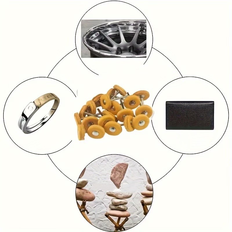38個入り 3mm イエロー研磨布ホイール、耐摩耗性、糸くず - Jewelry With Watches のレビューと価格
