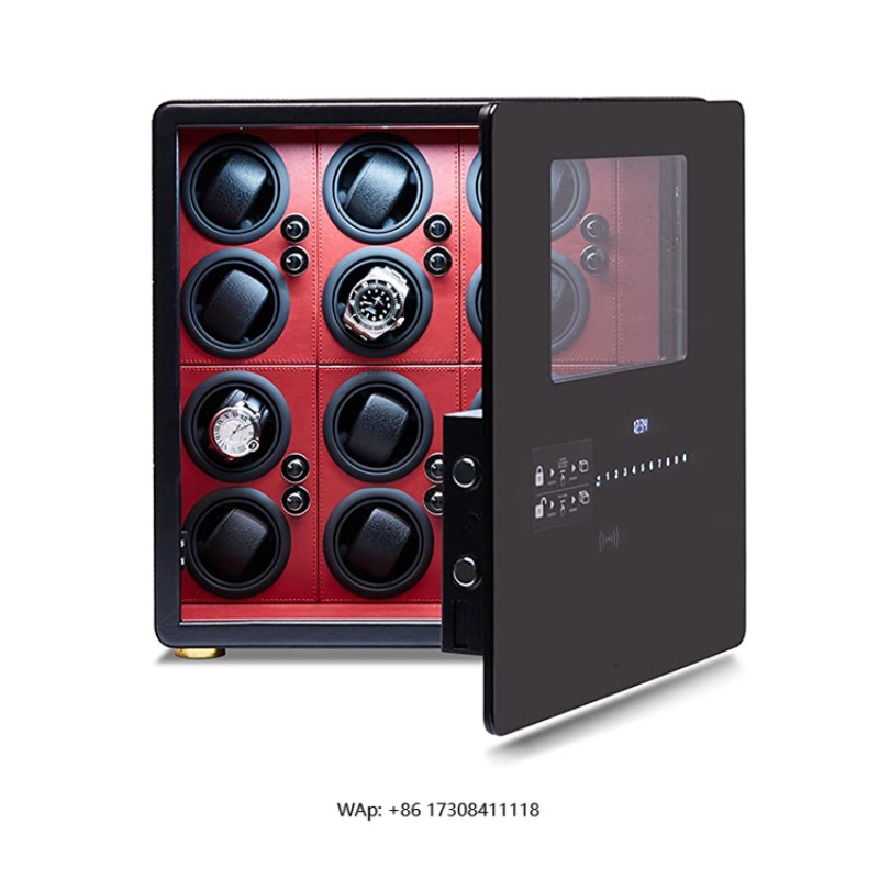 高級12自動巻き上げ機付きジュエリー収納デジタル指紋認証ウォ - Automatic Watch Winder のレビューと価格