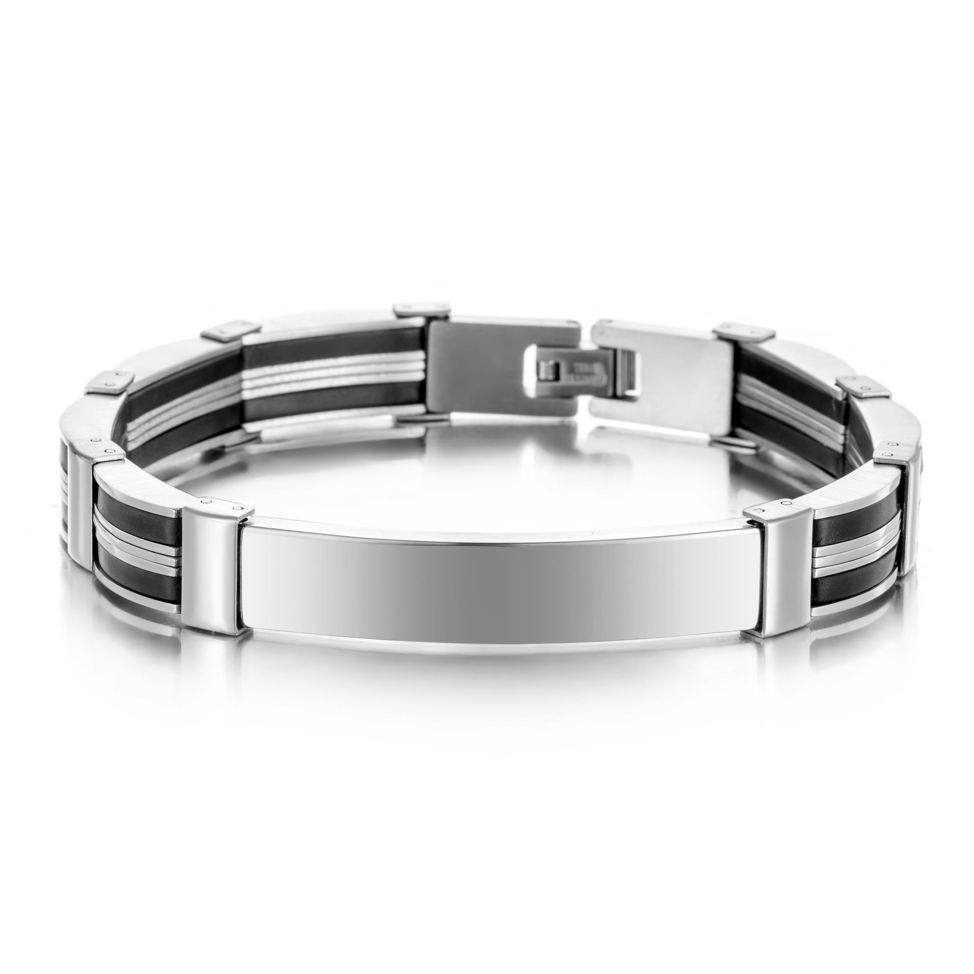 パンクカスタムテキスト名入りメンズステンレススチールブレスレ - Jewelry Watches For Women のレビューと価格