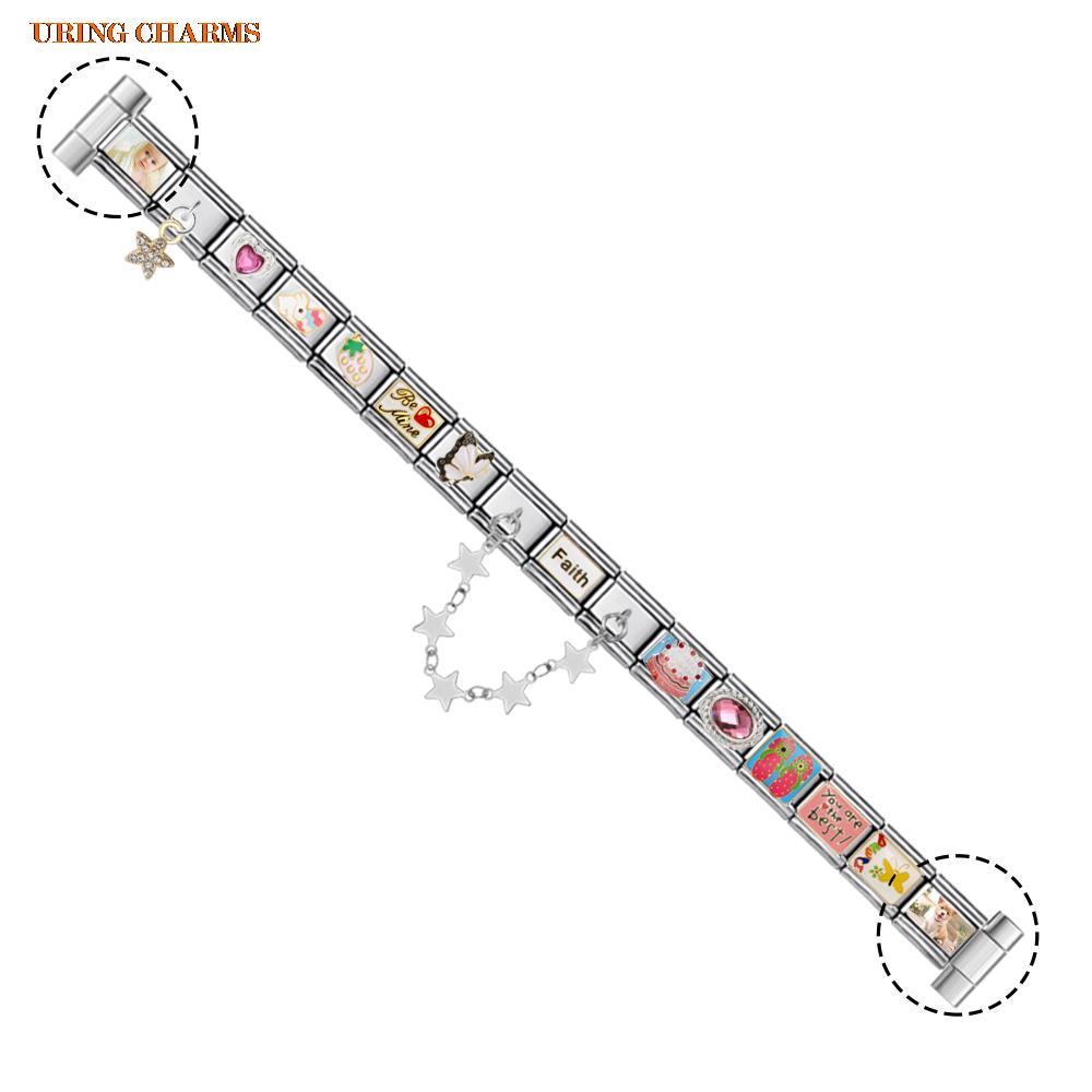 1ペアの写真ロゴ入りカスタムウォッチストラップコネクター、9 - Jewelry Watches For Women のレビューと価格