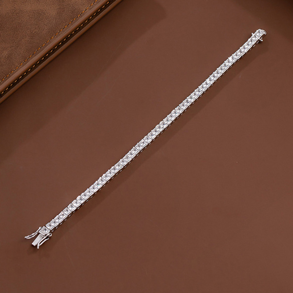 YLMyself 925 シルバーテニスブレスレット 15- - Tennis Bracelet Cubic のレビューと価格