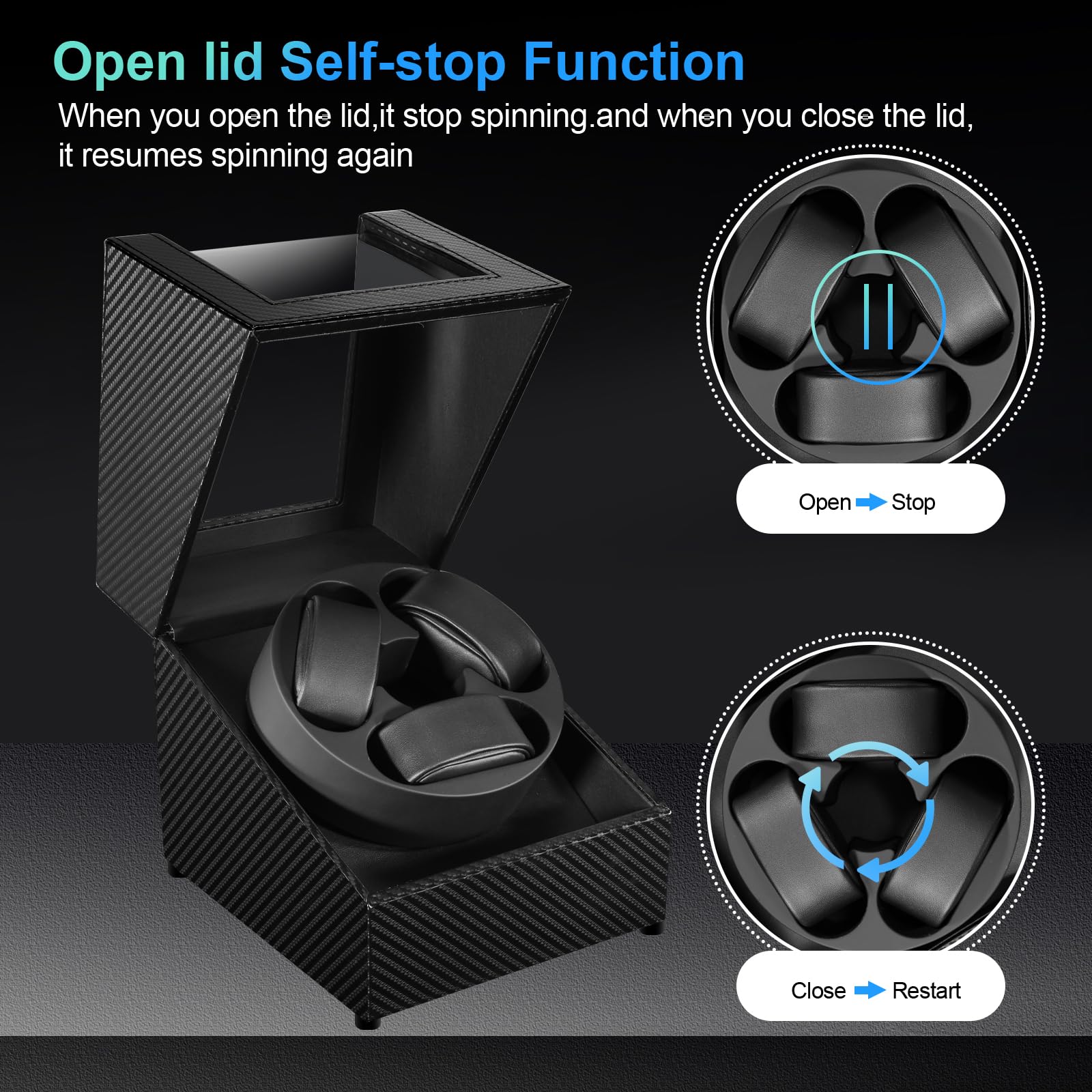 J&Tテクノロジー 自動巻き時計用ウォッチワインダー、LED - Automatic Watch Winder のレビューと価格