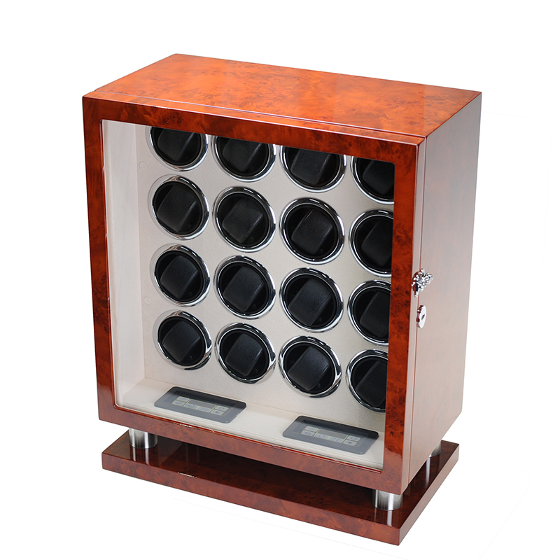 高級自動巻き時計ワインダー金庫 木製時計ボックス 静音モータ - Automatic Watch Winder のレビューと価格
