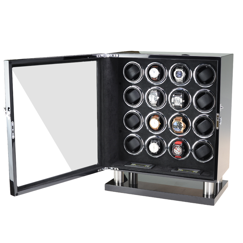 高級自動巻き時計ワインダー金庫 木製時計ボックス 静音モータ - Automatic Watch Winder のレビューと価格